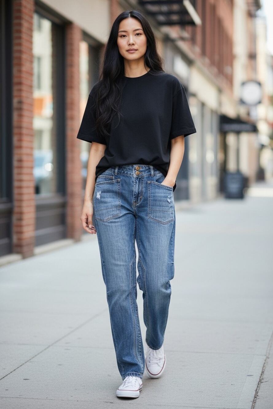 Anthropologie Pilcro The Wanderer Mid-Rise Relaxed Jeans Size 25